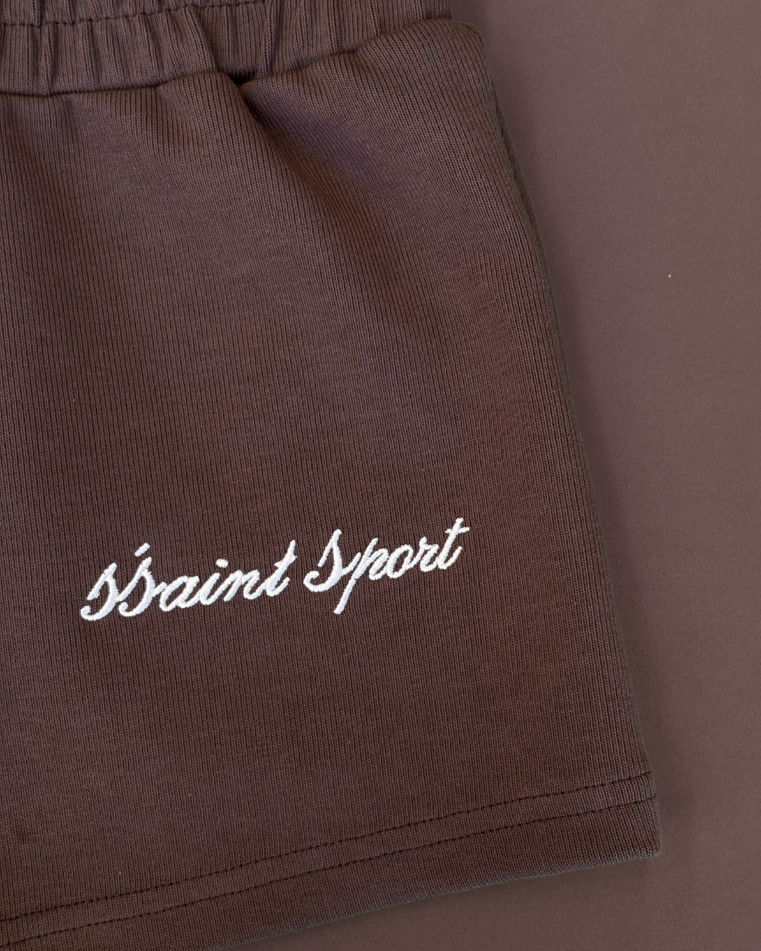 SŚAINT SPORT TRACK SHORTS - BROWN