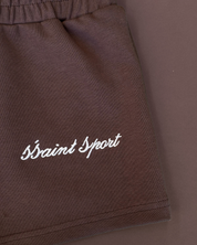 SŚAINT SPORT TRACK SHORTS - BROWN