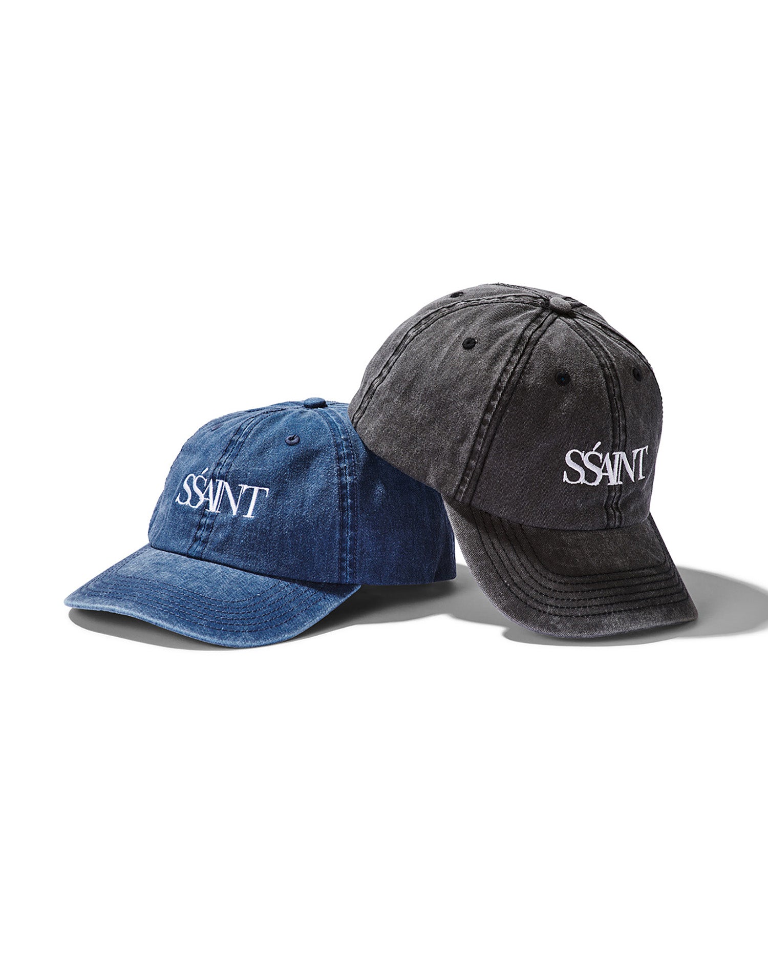 SŚAINT CAP - BLACK ACID WASH