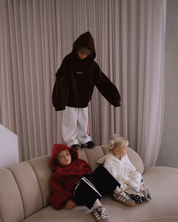 KIDS SŚAINT TONAL HOODIE - CHERRY