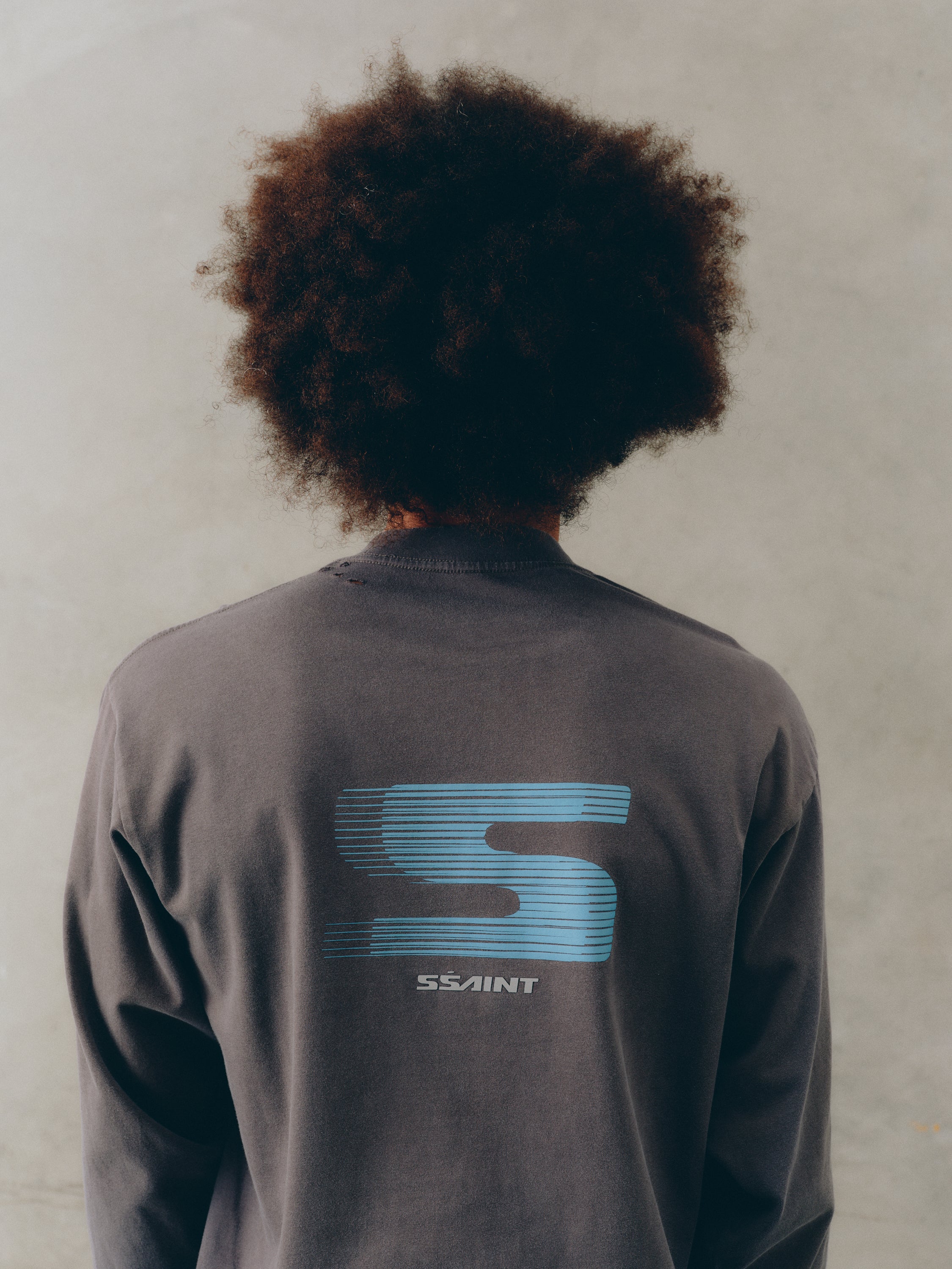 REBEL LONG SLEEVE - GREY & BLUE