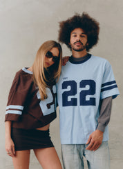 22 MOTION TEE - POWDER BLUE & NAVY