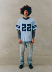 22 MOTION TEE - POWDER BLUE & NAVY