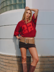 22 MOTION TEE - CHERRY & RED