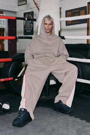 THE RIVAL HOODIE  - ACID WASH BEIGE