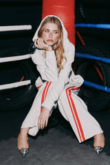 SŚAINT BARREL PANT - GREY & RED