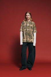 ROUND ONE LAYERED TEE - VINTAGE CAMO