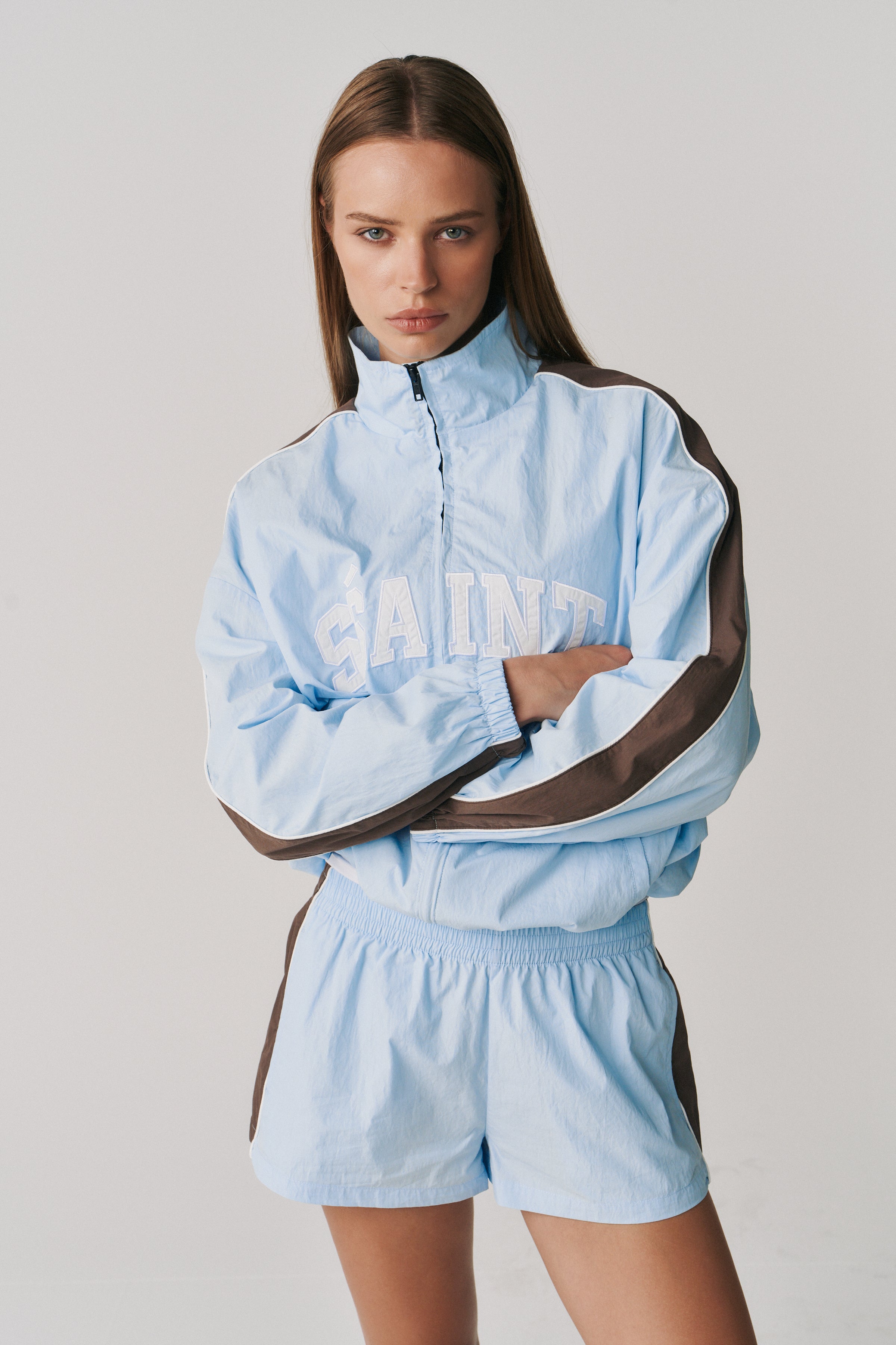 THE GROUND TRACK SHORT - BABY BLUE