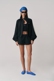 FIGHT NIGHT ZIP WINDBREAKER  - BLACK