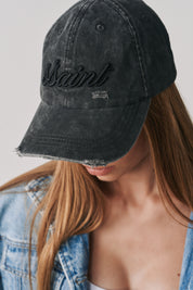 SCRIPT LOGO CAP - BLACK