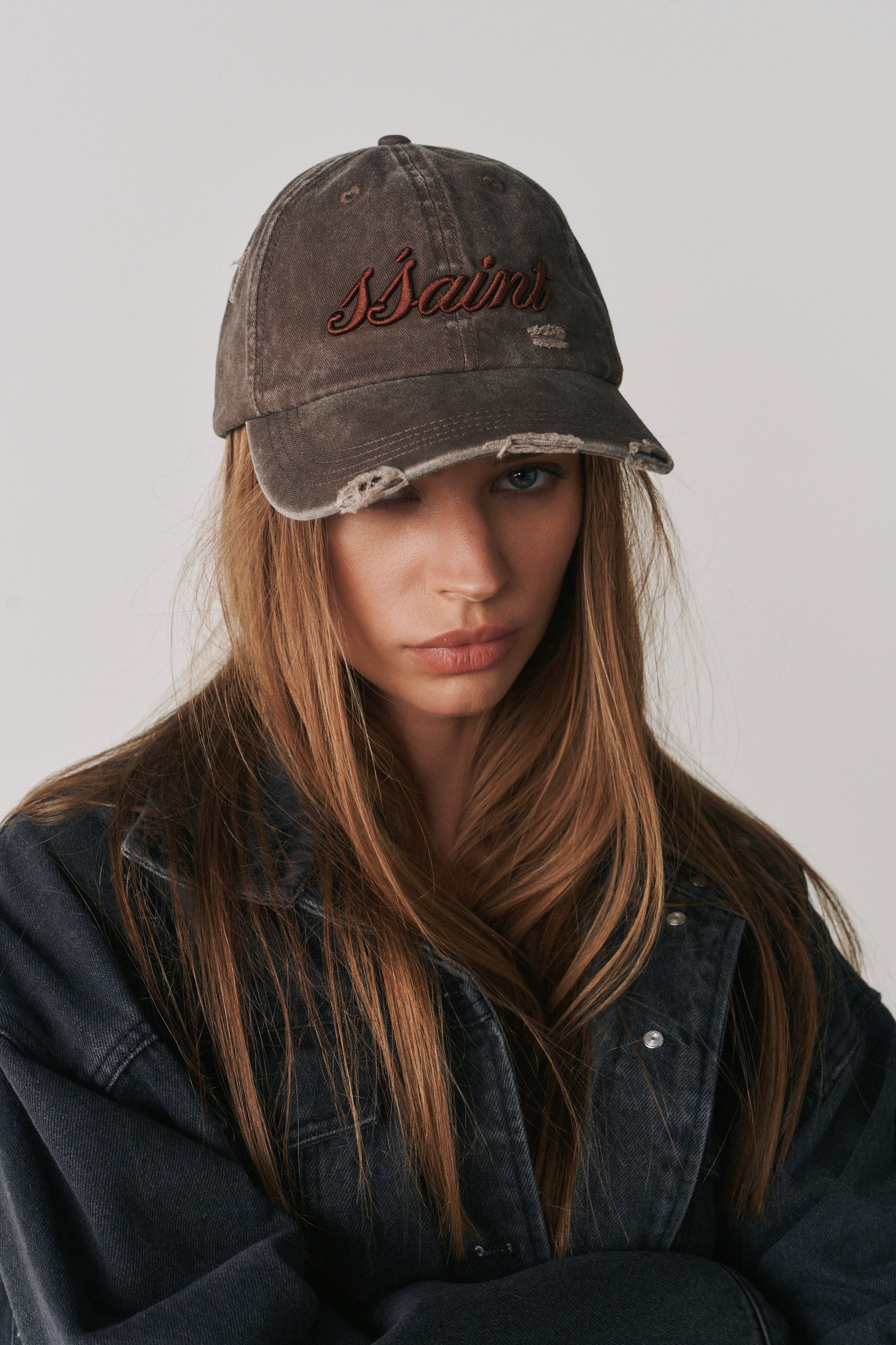 SCRIPT LOGO CAP - ESPRESSO