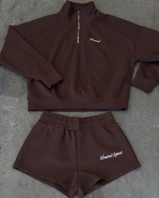 SŚAINT SPORT TRACK SHORTS - BROWN