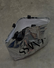 SILVER TOTE BAG