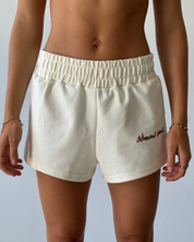 SŚAINT SPORT TRACK SHORTS - BUTTER