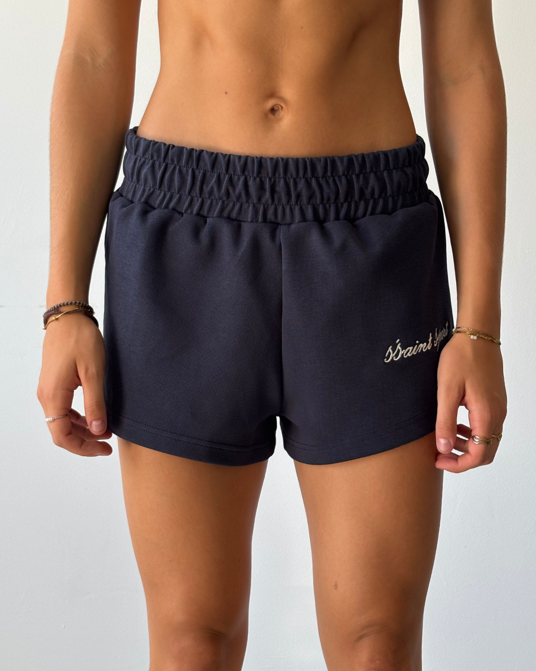 SŚAINT SPORT TRACK SHORTS - NAVY