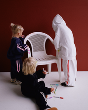 KIDS LOGO HOODIE - GREY & RED