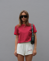 SŚAINT SPORT TRACK SHORTS - BUTTER
