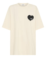 SŚAINT HEART TEE - CREAM & BLACK