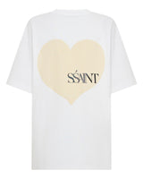SŚAINT HEART TEE - WHITE & CREAM