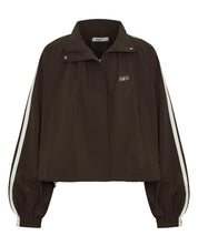 FIGHT NIGHT ZIP WINDBREAKER  - BROWN & CREAM