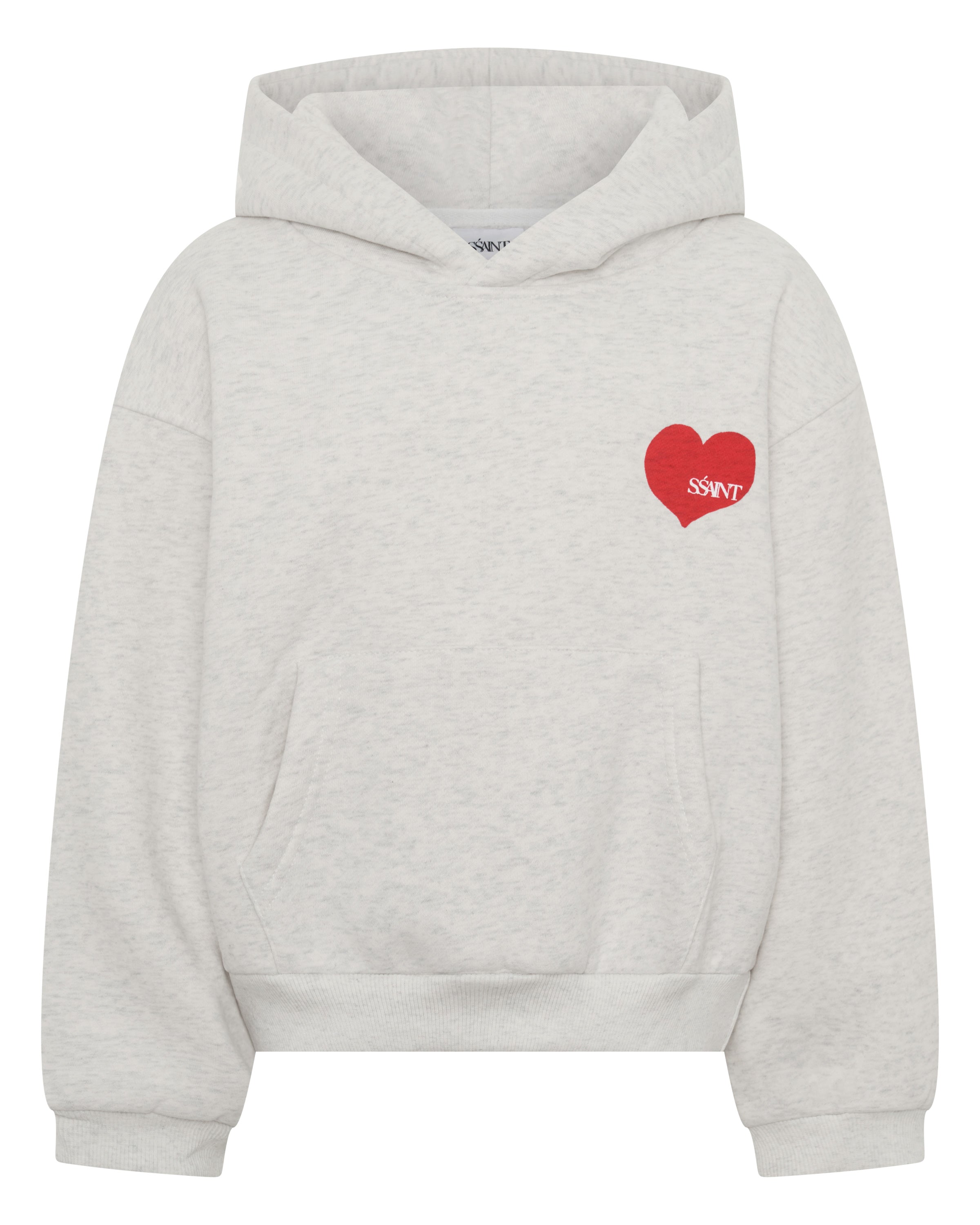 KIDS HEART HOODIE - GREY