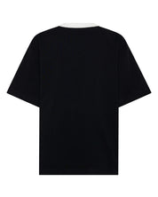 REFLECTIVE V NECK TEE - BLACK