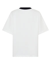 REFLECTIVE V NECK TEE - WHITE