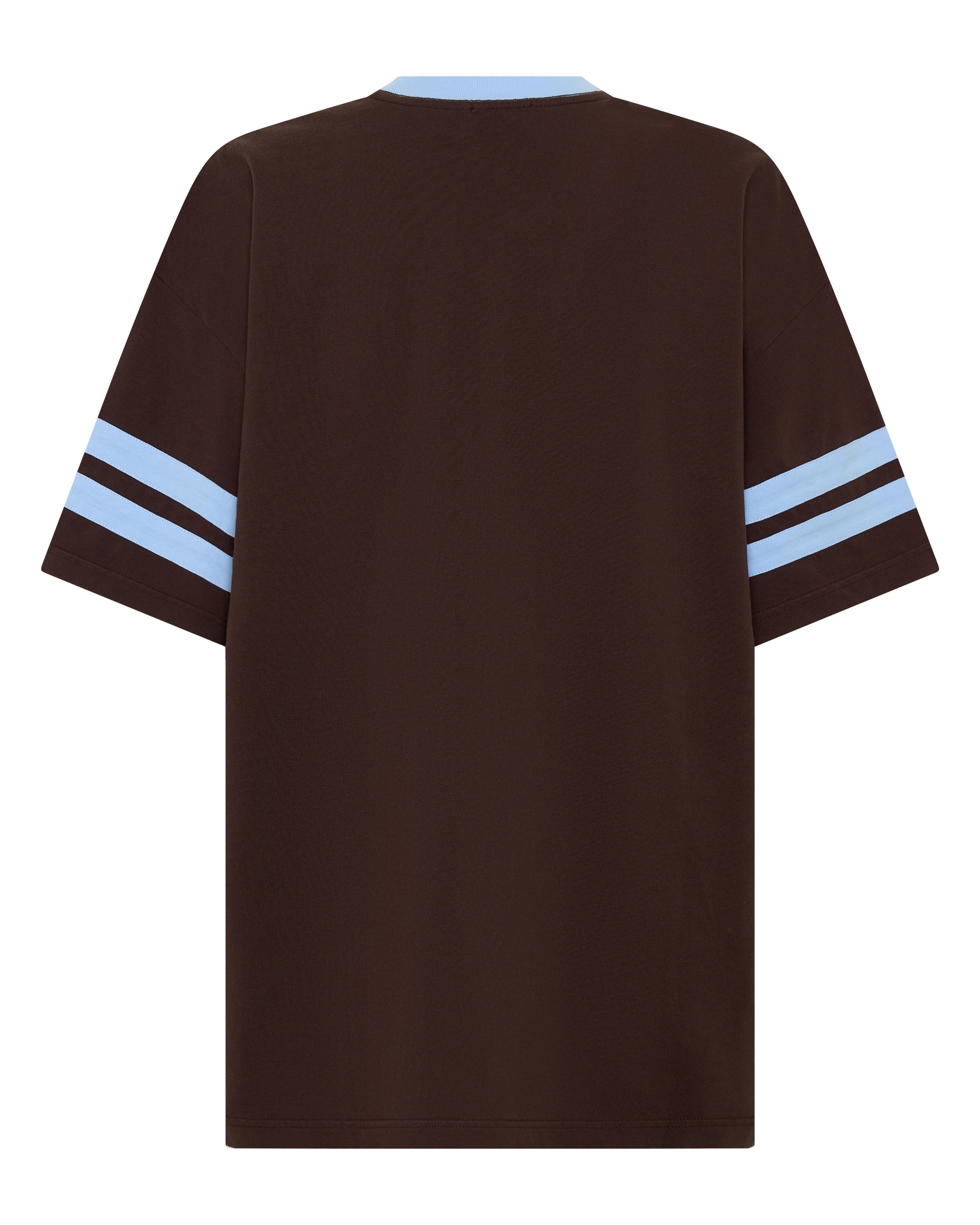22 MOTION TEE - POWDER BLUE & ESPRESSO