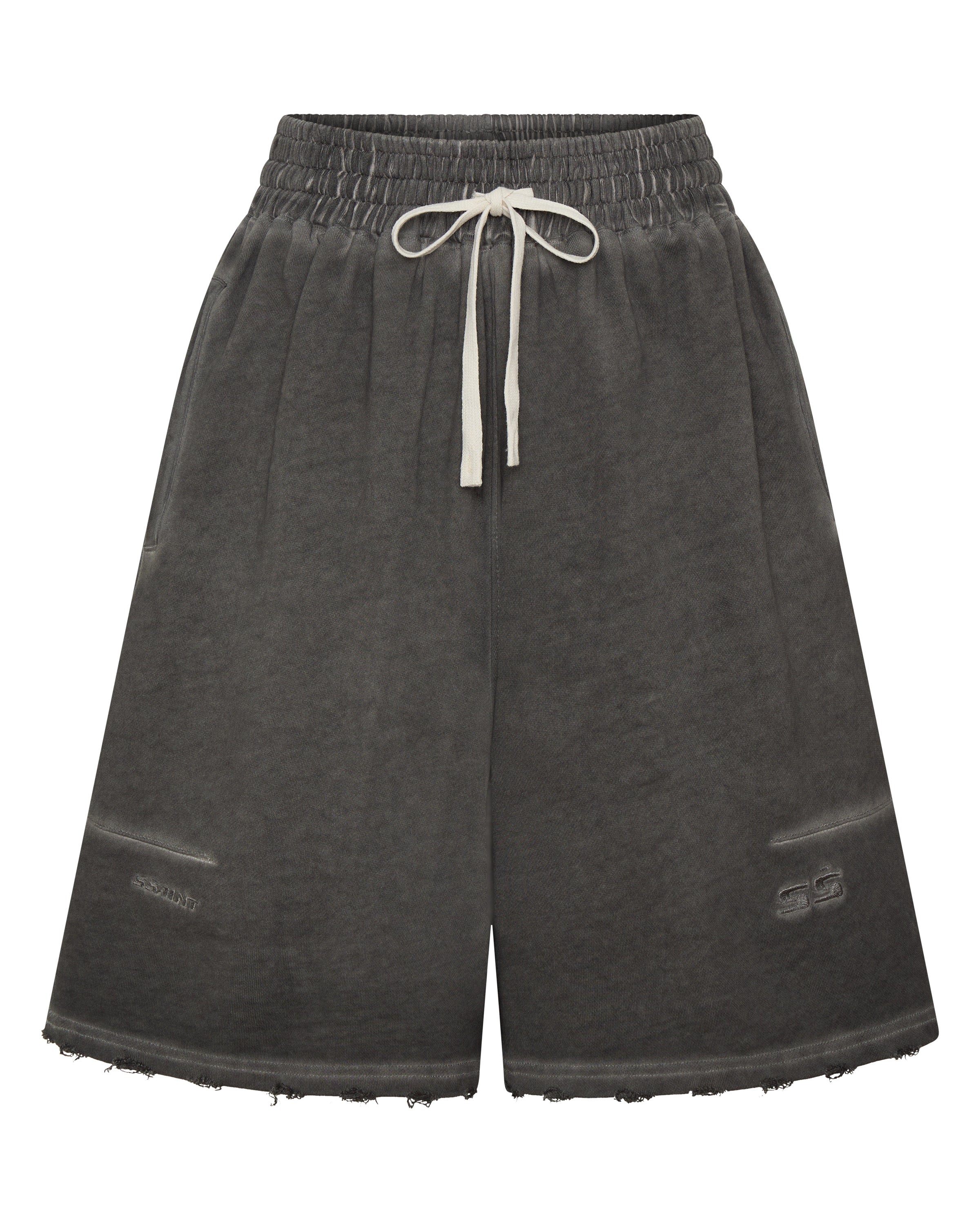DISTRESSED LOUNGE SHORTS