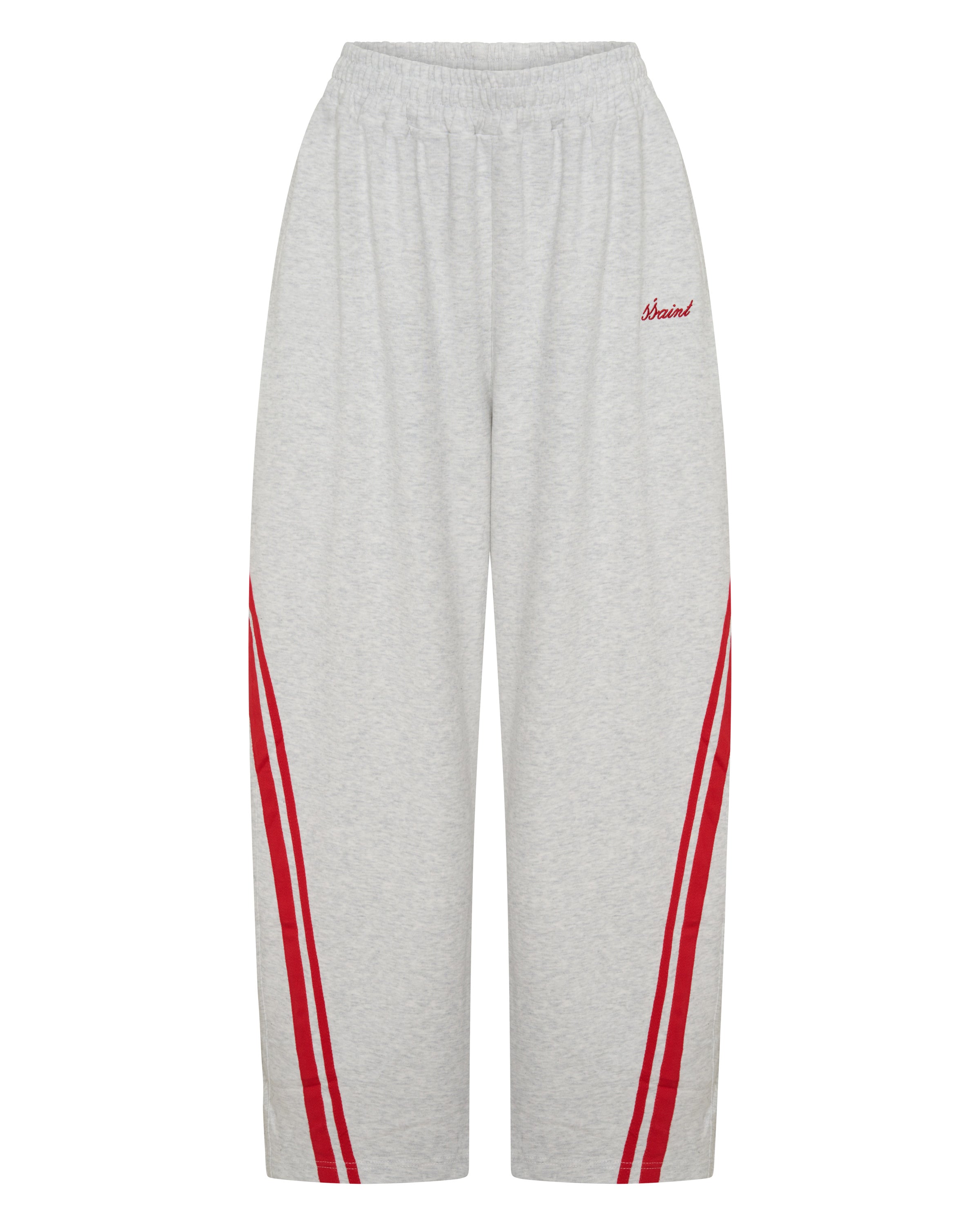 SŚAINT BARREL PANT - GREY & RED