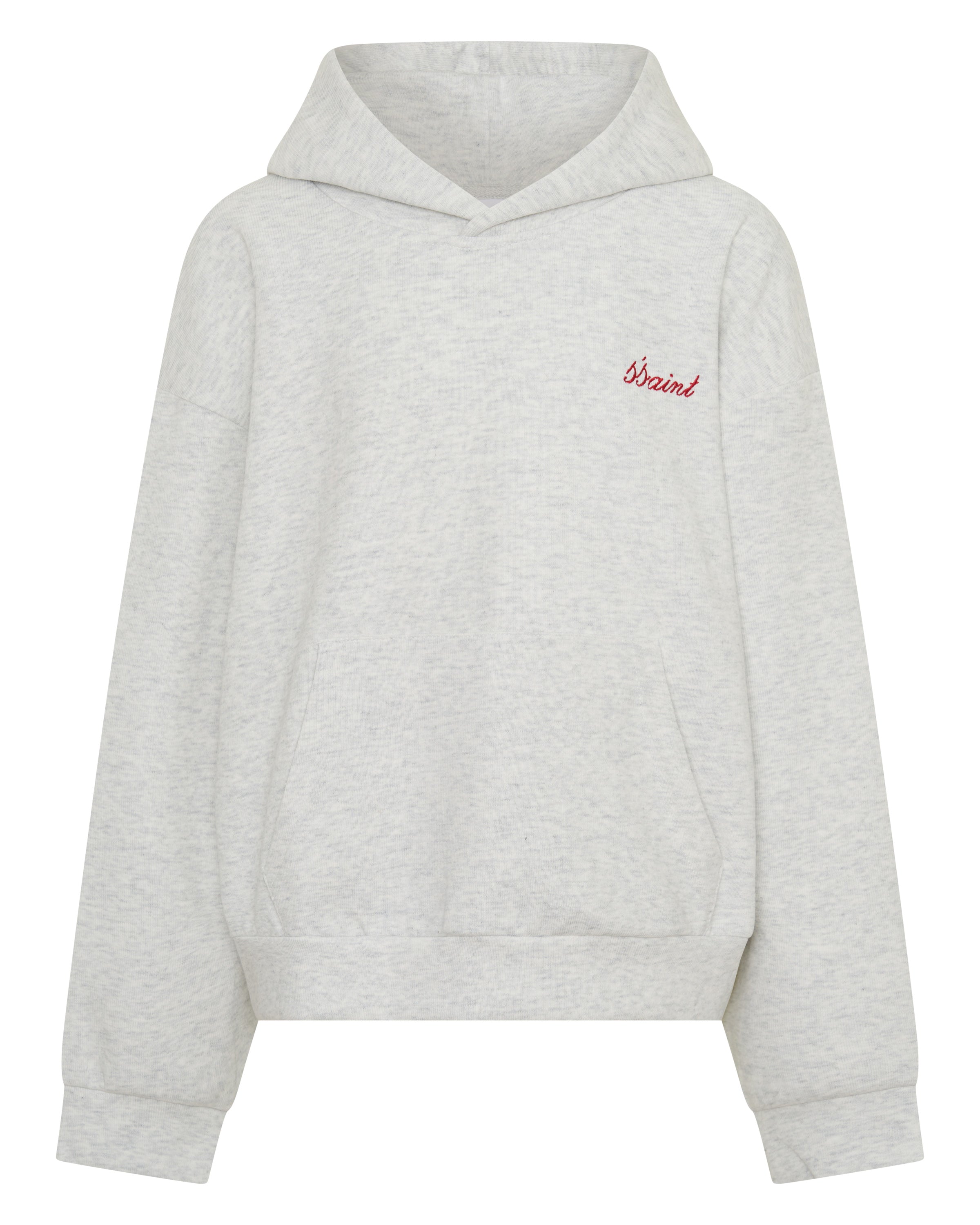 KIDS LOGO HOODIE - GREY & RED