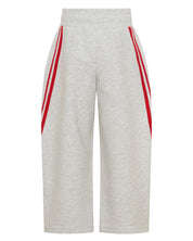 KIDS BARREL PANTS - GREY & RED