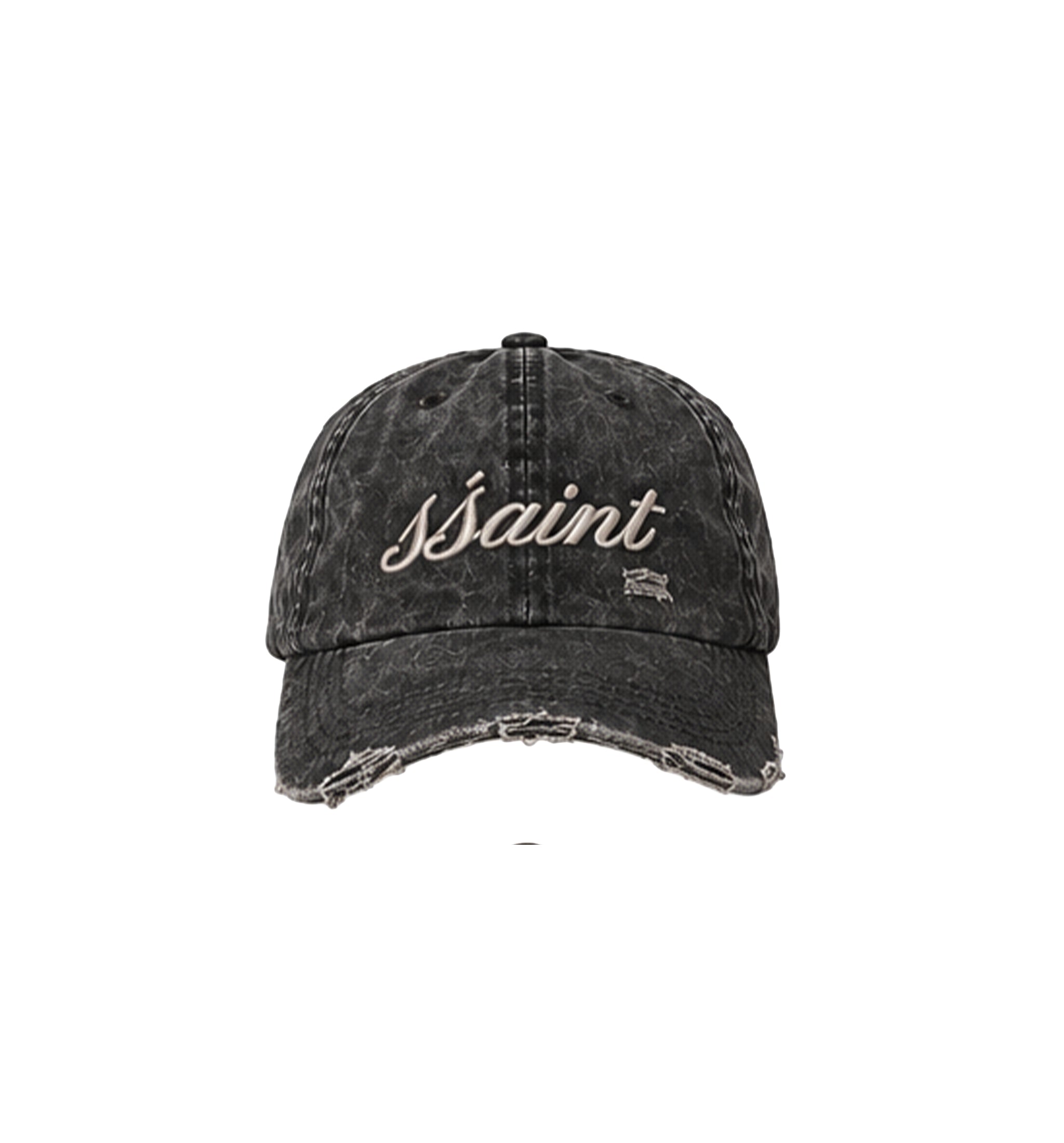 SCRIPT LOGO CAP - BLACK & CREAM