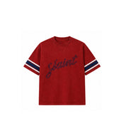 BORROWED OVERSIZED TEE - BRICK RED