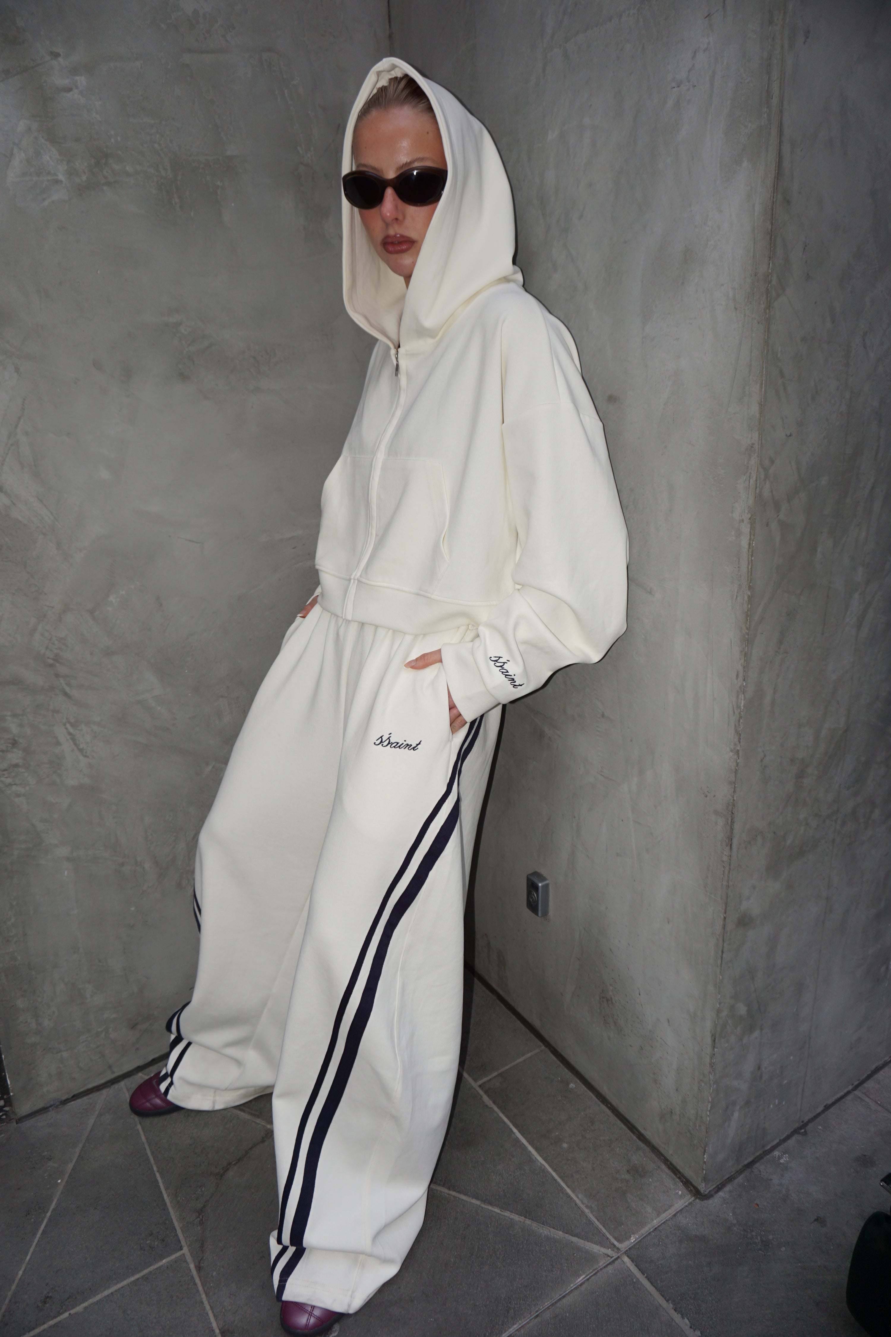 SŚAINT BARREL PANT - BUTTER & NAVY