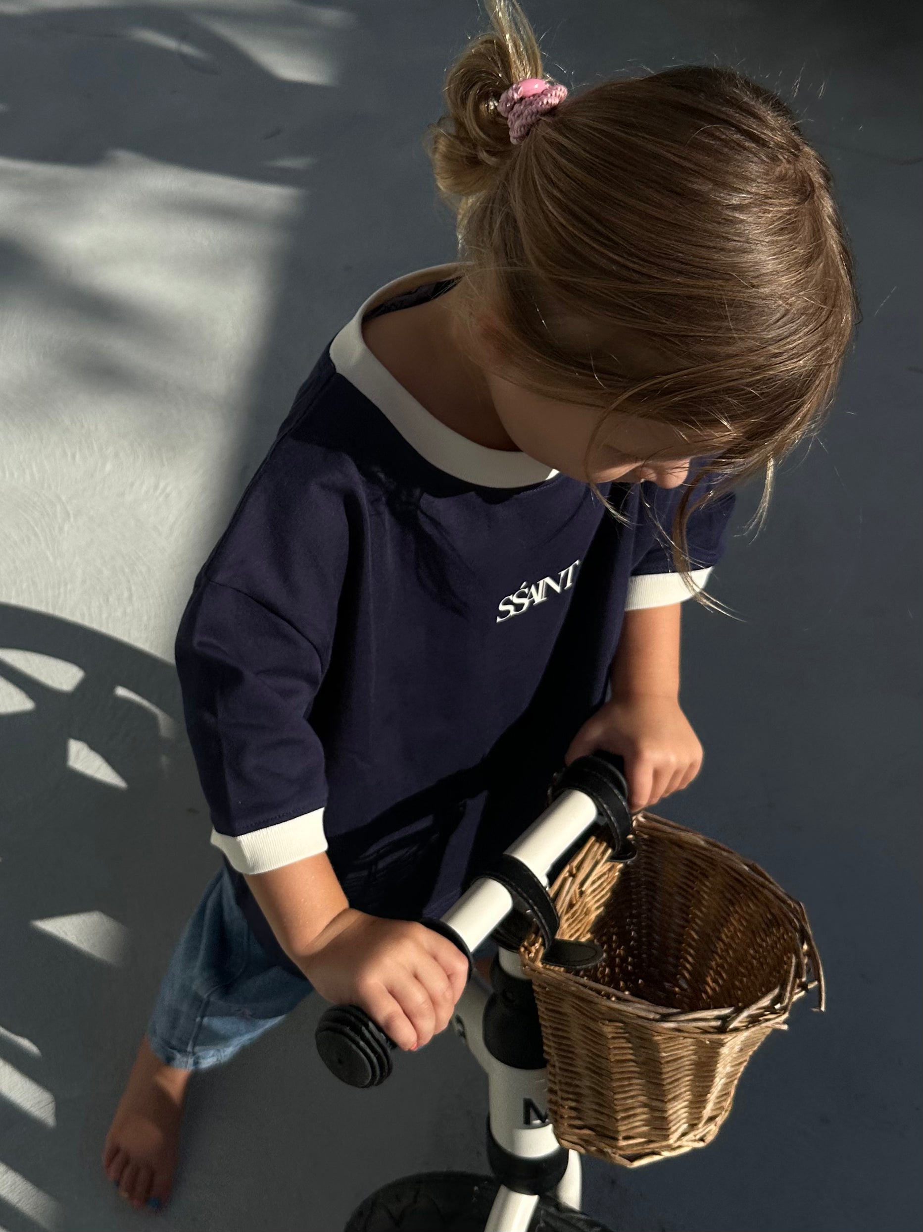 SŚAINT LOGO BABY TEE - NAVY