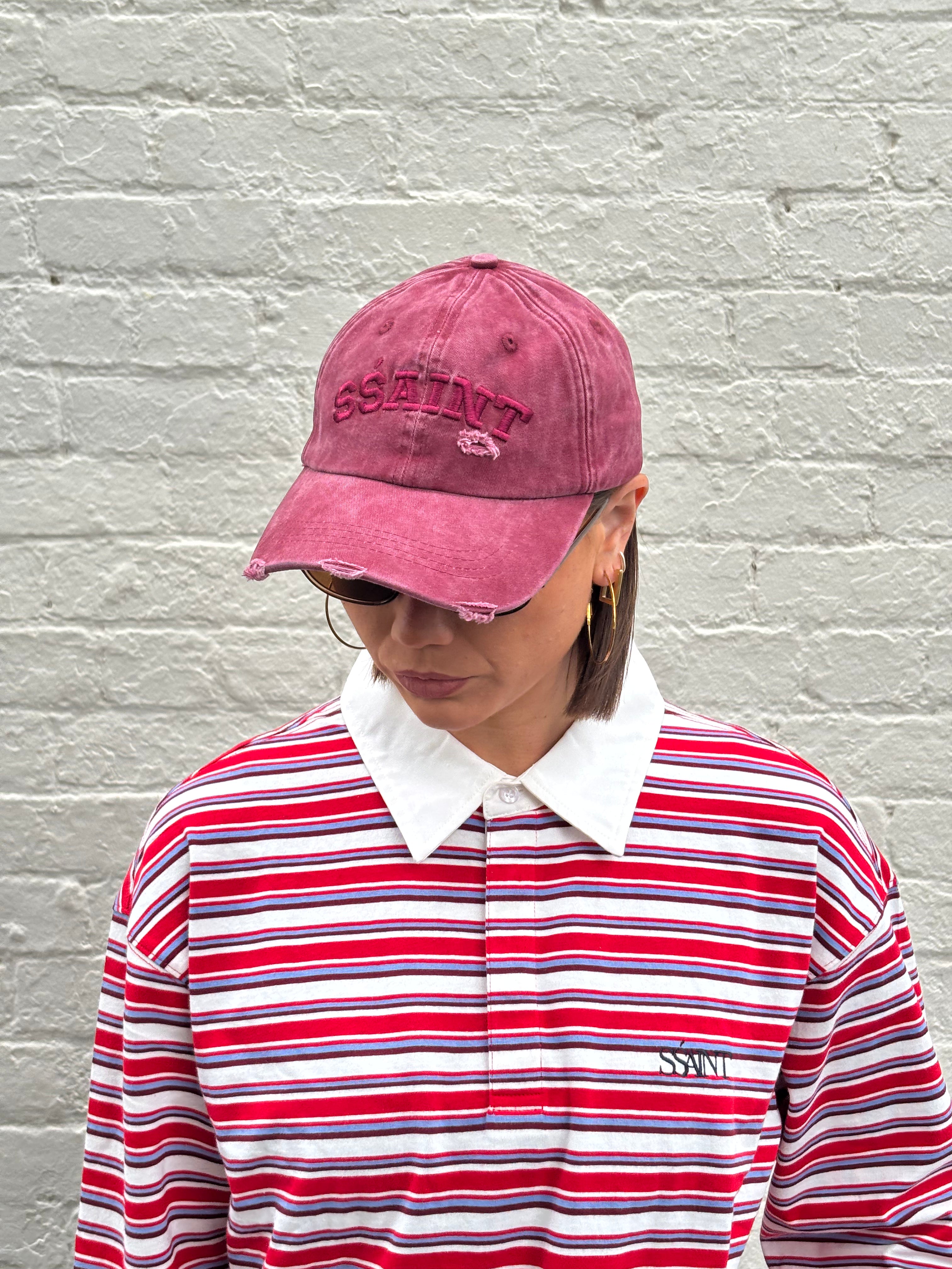 SŚAINT LOGO CAP - CHERRY