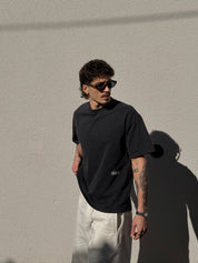 THE LEGACY TEE - WASHED BLACK // WHITE LOGO