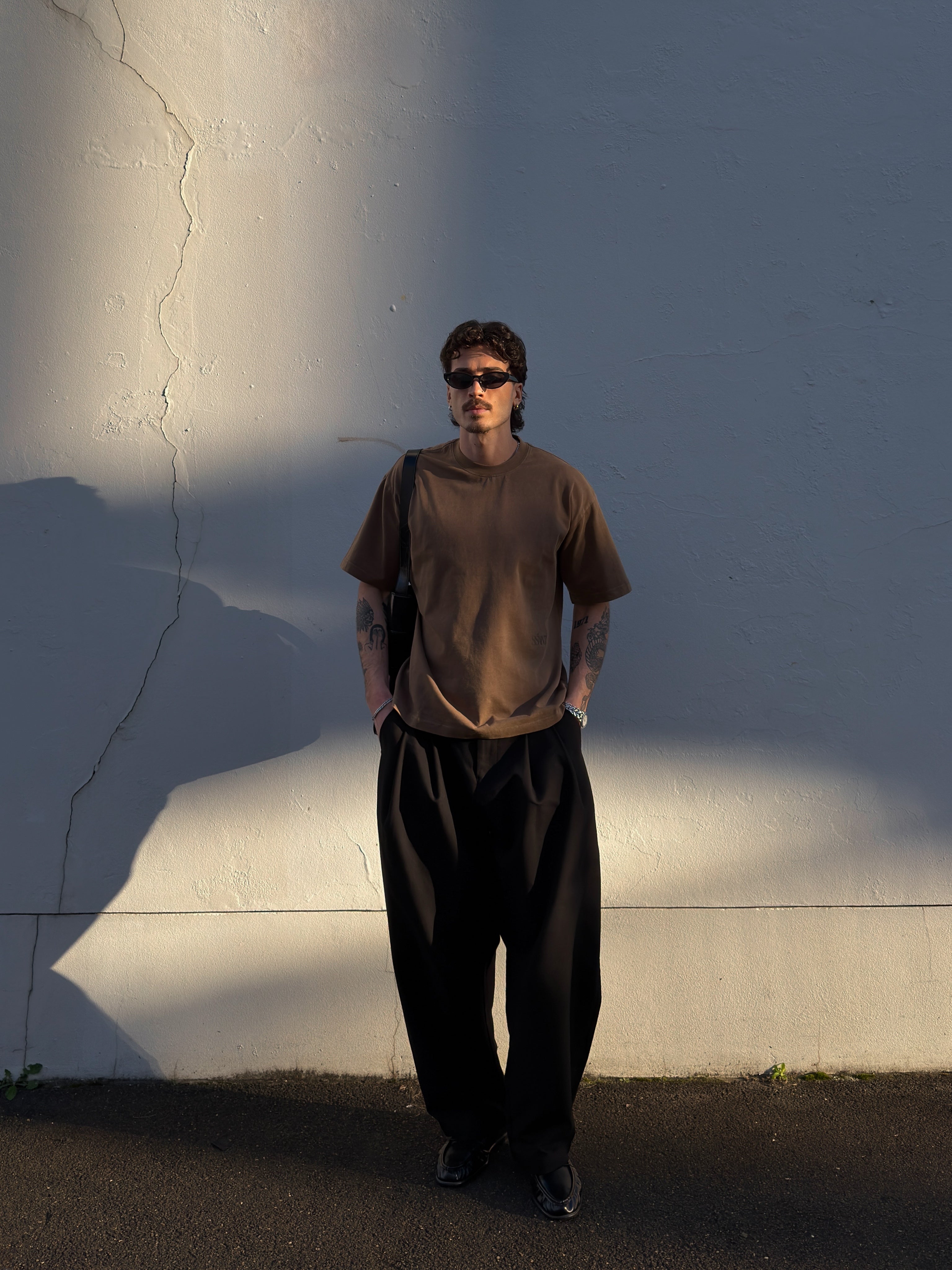THE LEGACY TEE - VINTAGE BROWN // TONAL LOGO