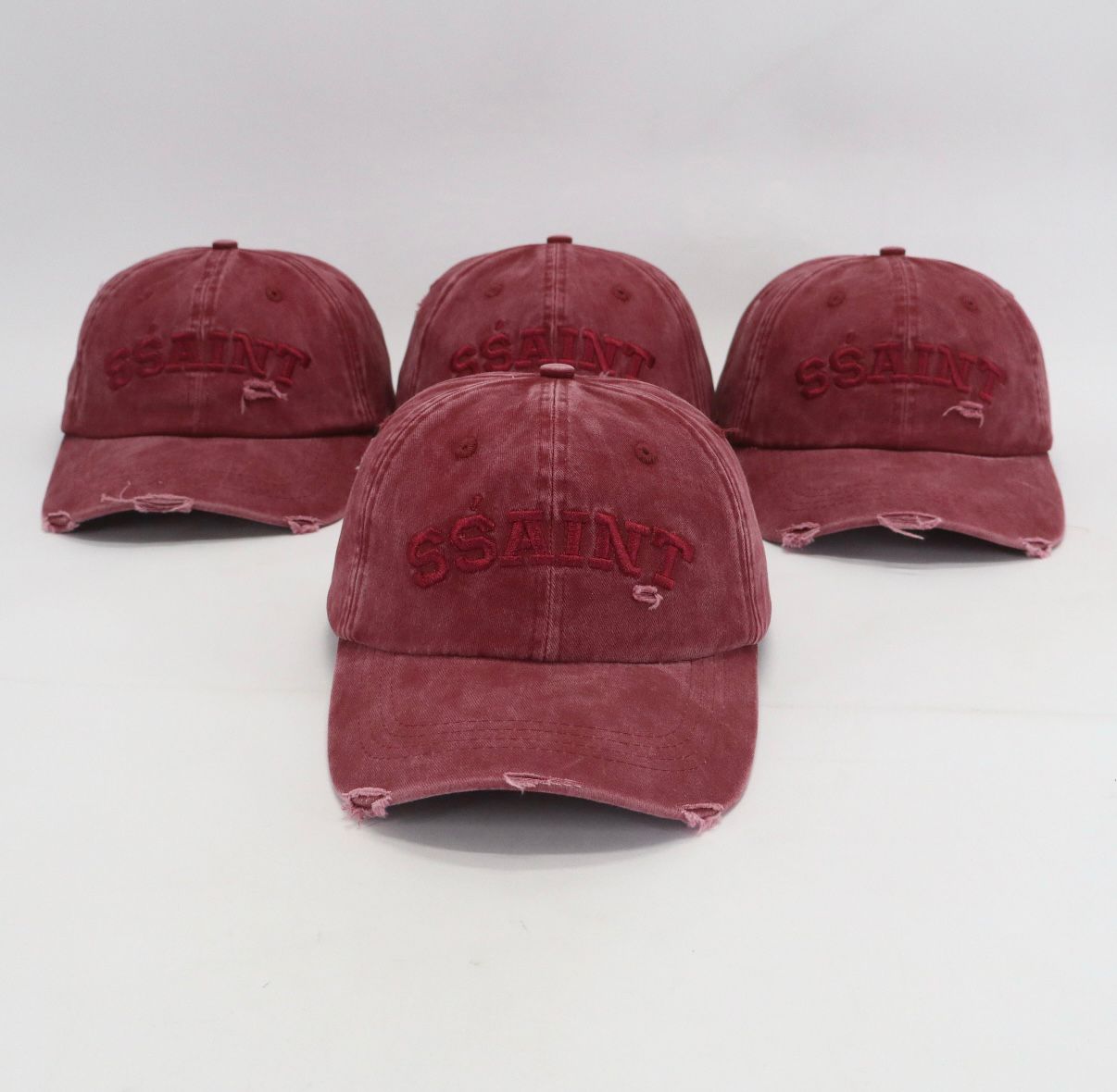 SŚAINT LOGO CAP - CHERRY