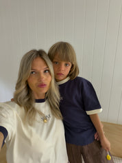 SŚAINT LOGO BABY TEE - CREAM