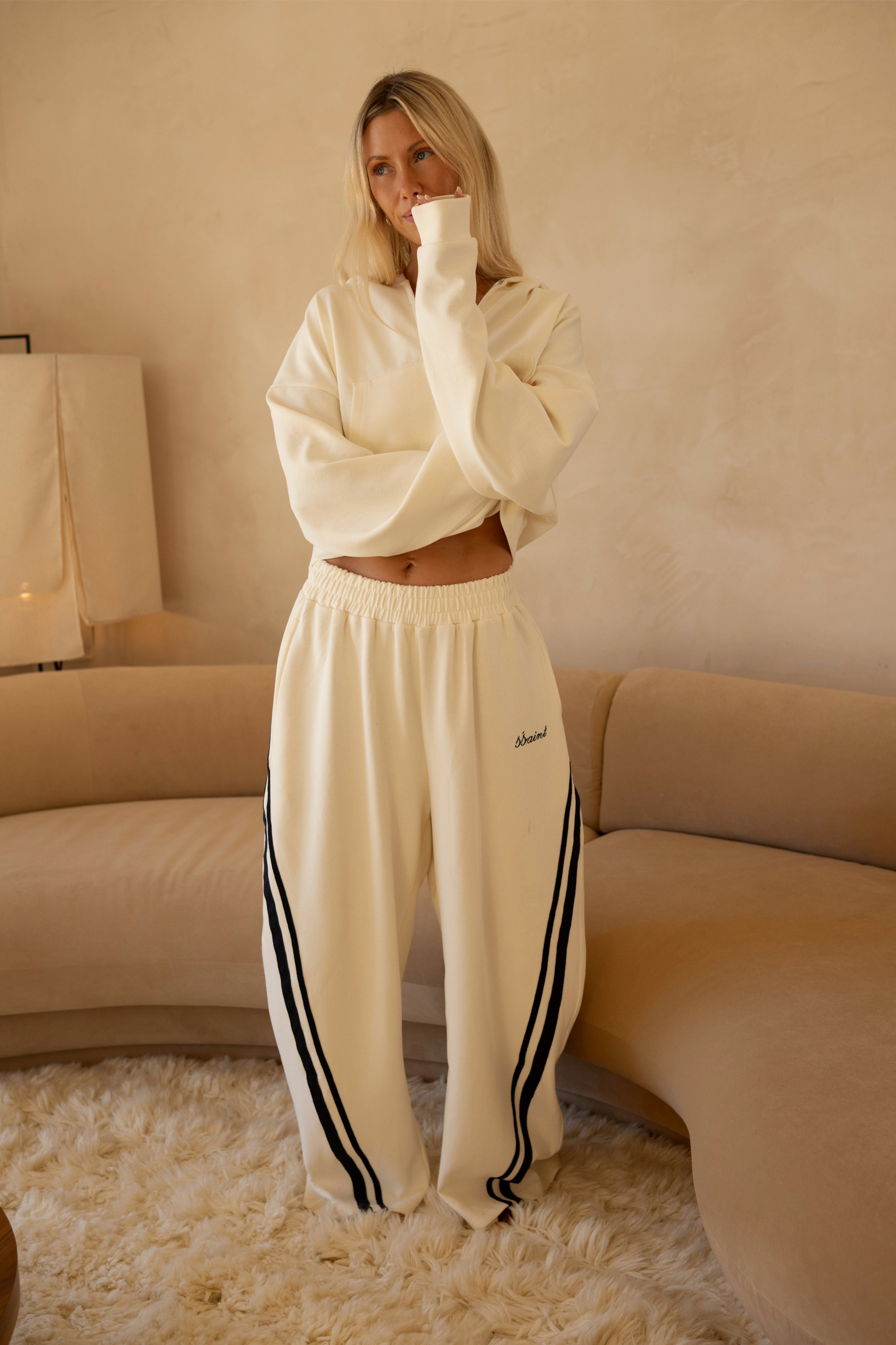 SŚAINT BARREL PANT - BUTTER & NAVY