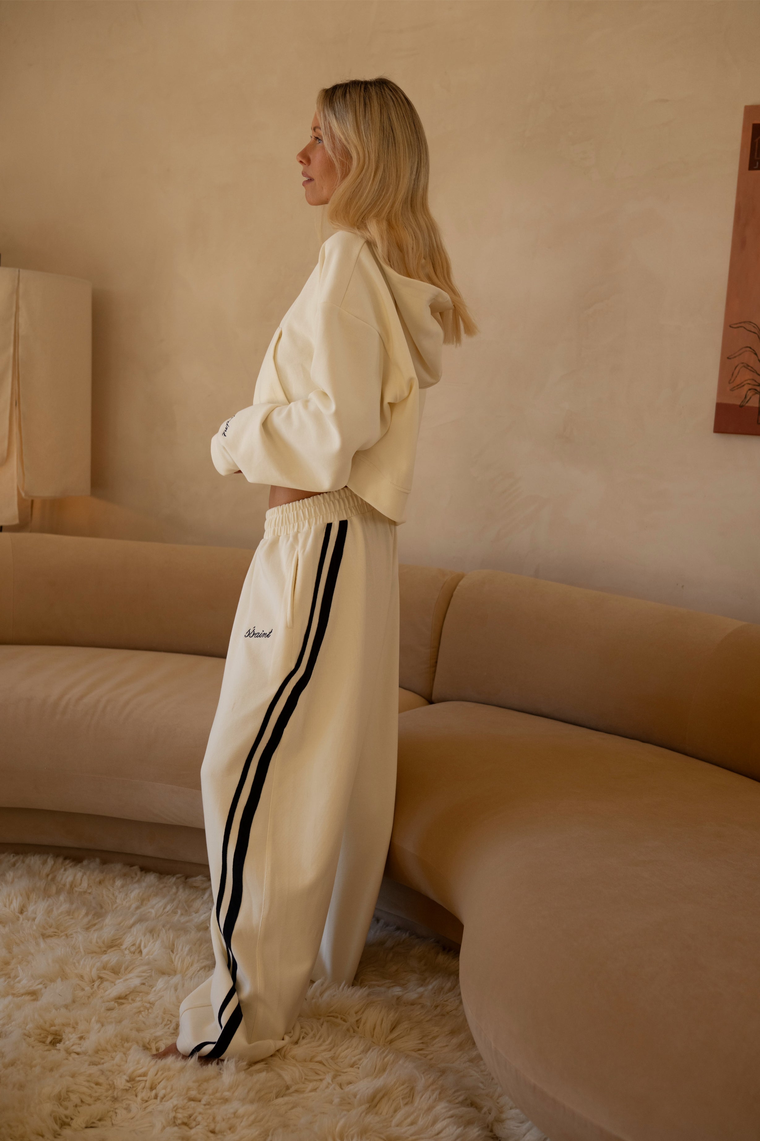 SŚAINT BARREL PANT - BUTTER & NAVY