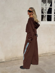 SŚAINT BARREL PANT - BROWN & BLUE