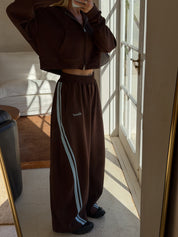 SŚAINT BARREL PANT - BROWN & BLUE