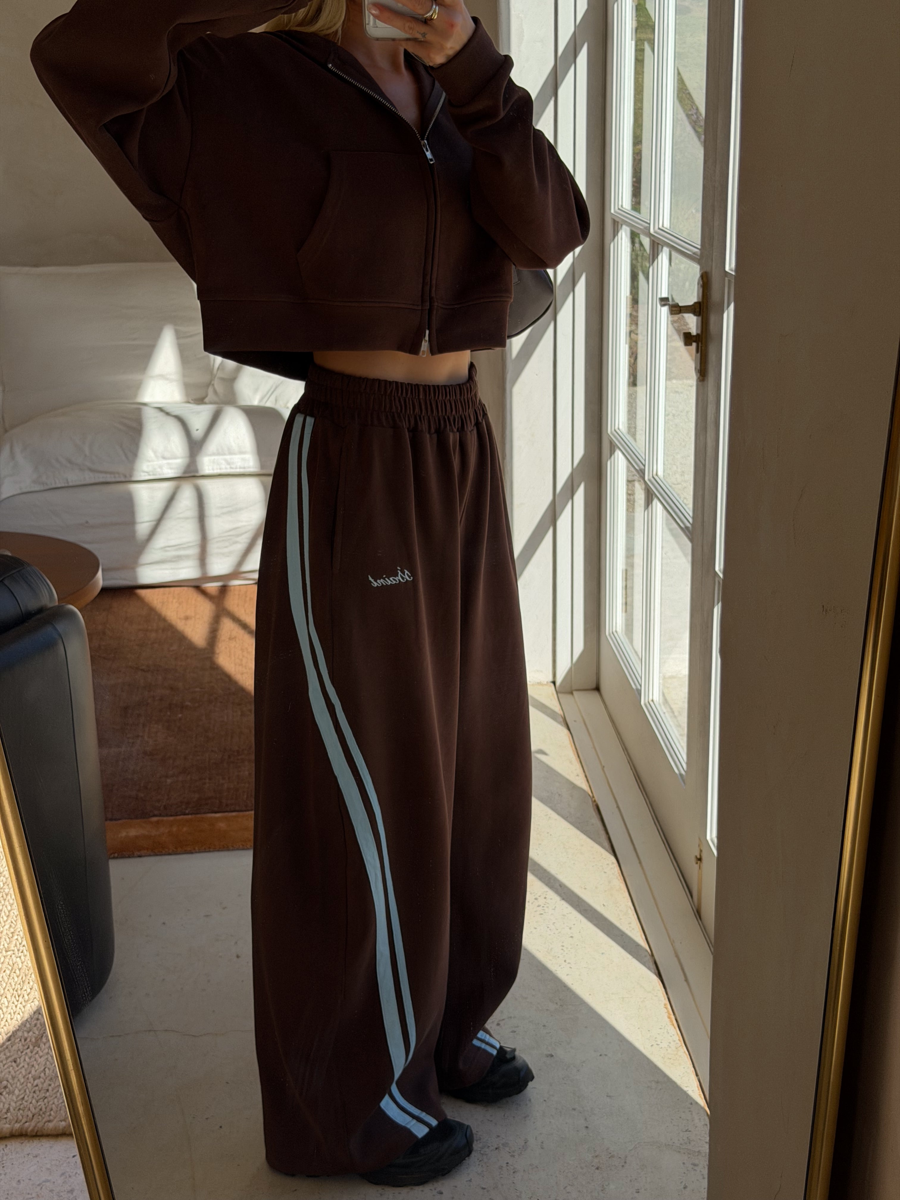 SŚAINT BARREL PANT - BROWN & BLUE