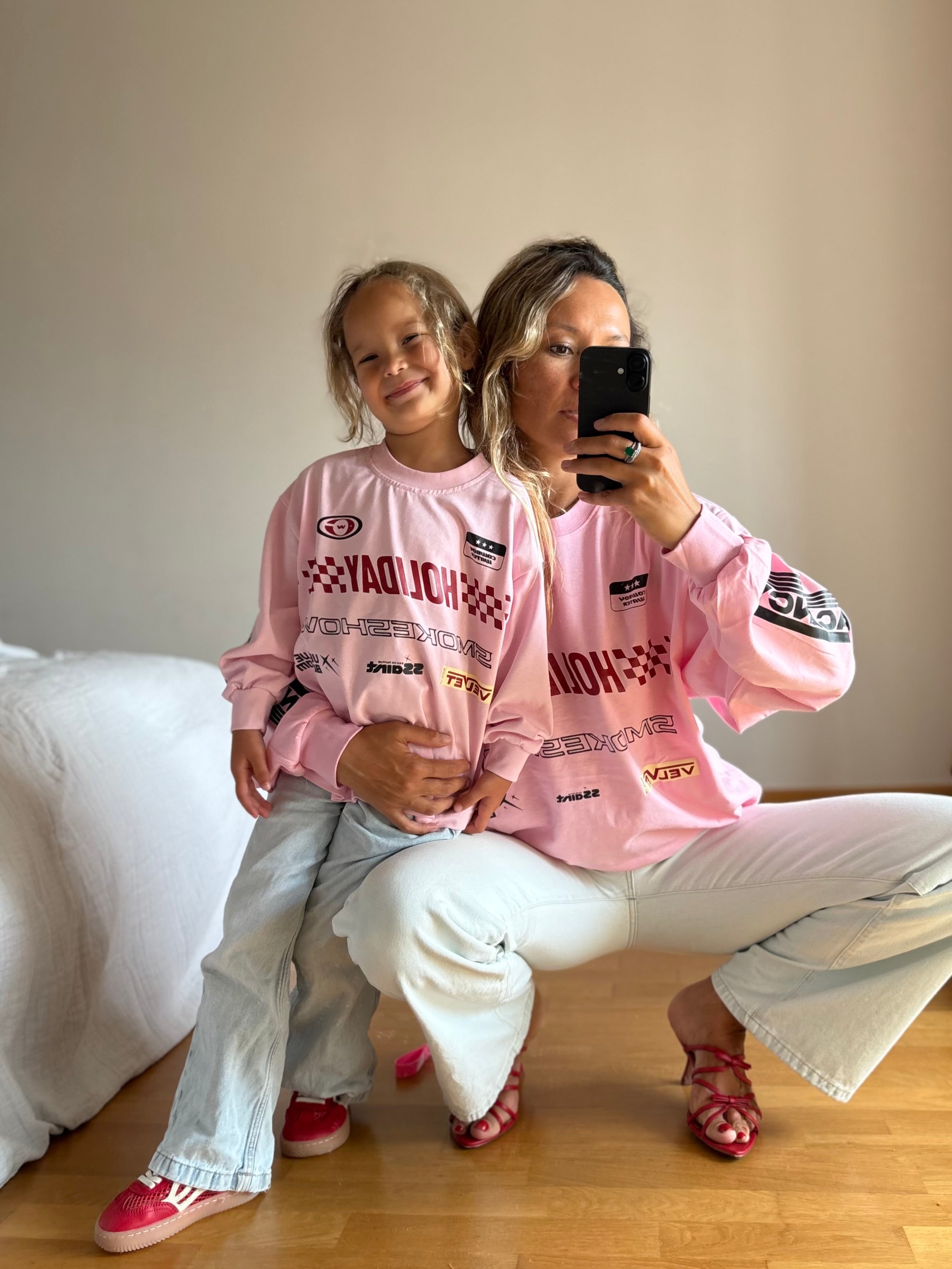 SIGNATURE MOTO TEE - PINK - MATCH YOUR MINI BUNDLE